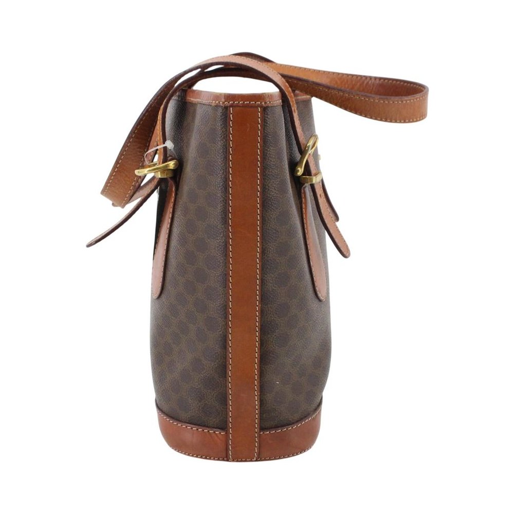 CELINE Brown Macadam Bucket Bag LHQ2349