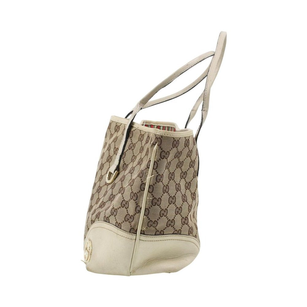 GUCCI GG Brown Canvas Tote Shoulder Bag LHQ2331