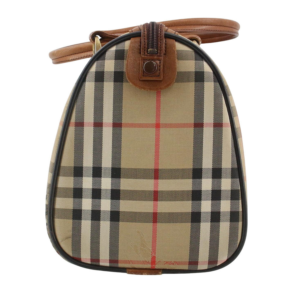 BURBERRY Vintage House Check Boston Handbag LHQ2521