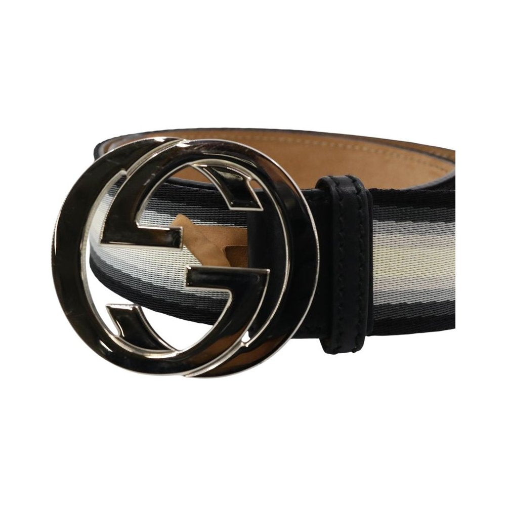 Gucci Interlocking G Stripe Web Belt Size 32" LHQ2247
