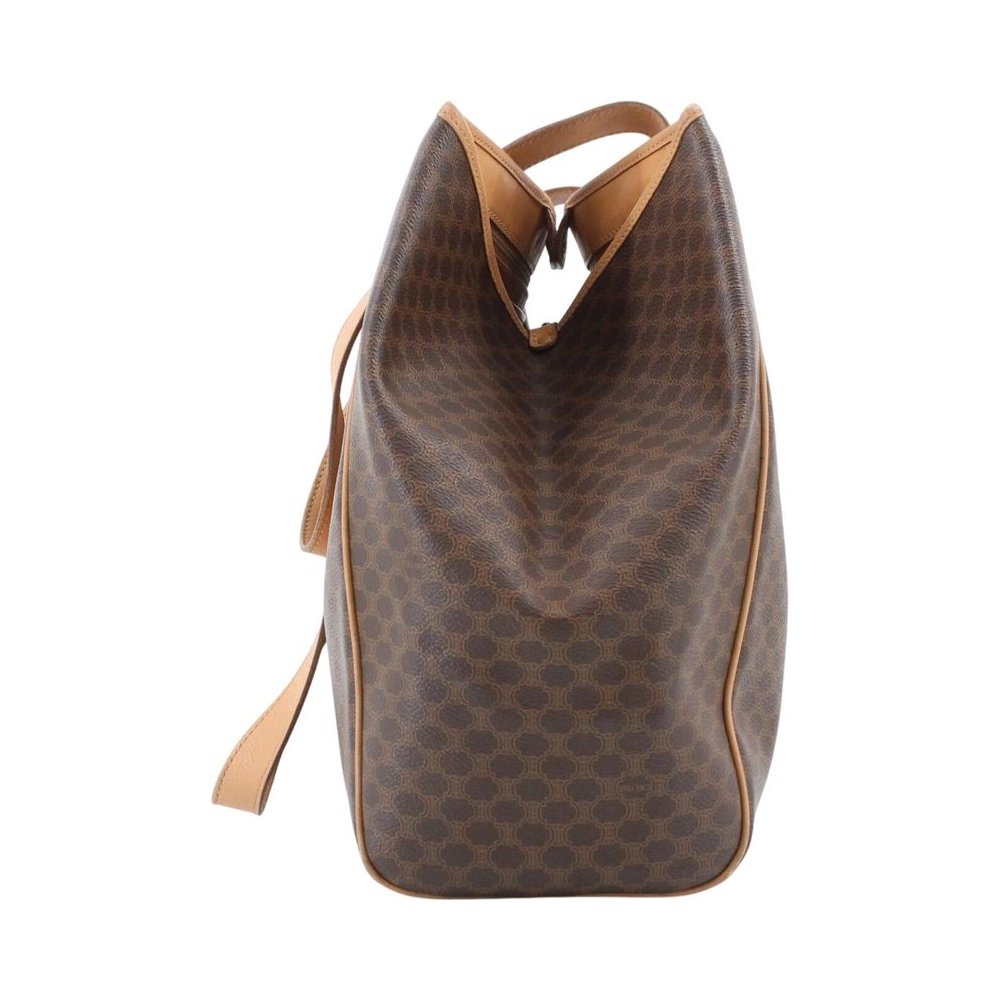 CELINE Brown Macadam Shoulder Tote Bag LHQ2428
