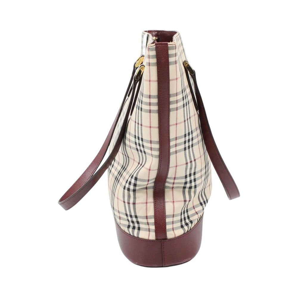 BURBERRY Nova Check Bucket Tote Bag LHQ2308
