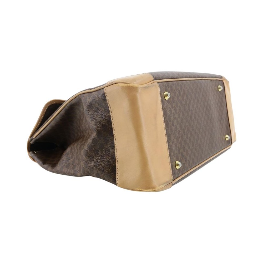 CELINE Brown Macadam Travel Handbag LHQ2347