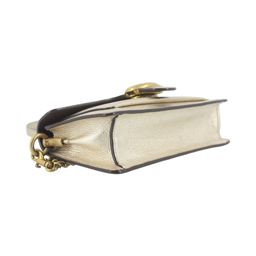 COACH Tabby Gold Leather Shoulder Bag LHQ2262