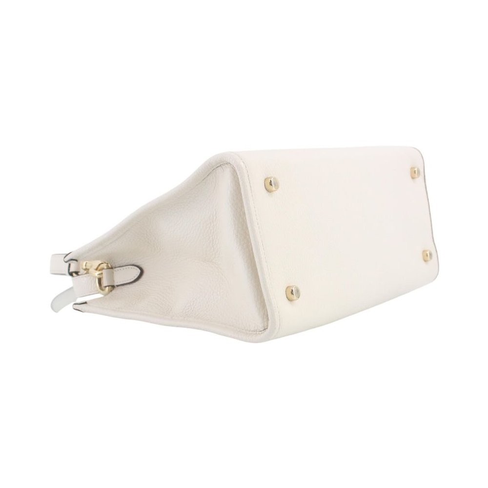 COACH Dempsey White Leather Carryall Shoulder Tote Bag LHQ2237