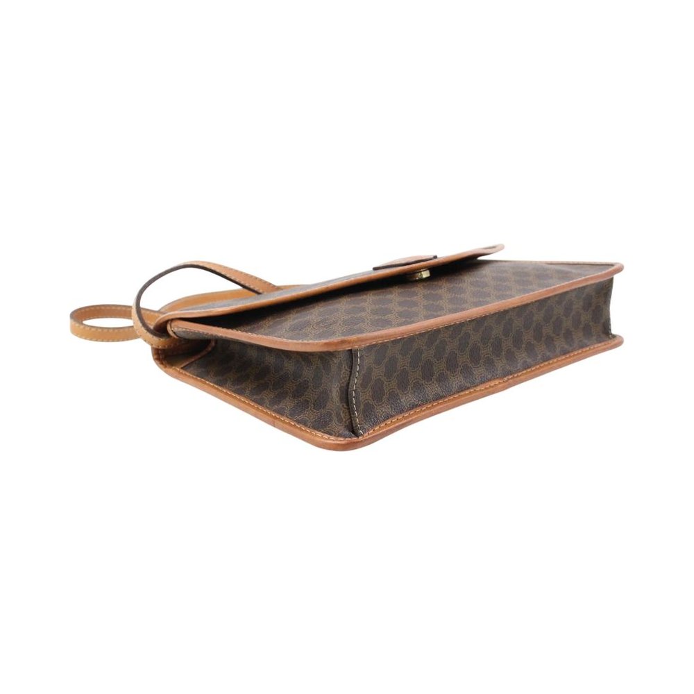 CELINE Brown Macadam Shoulder Crossbody Bag LHQ2329