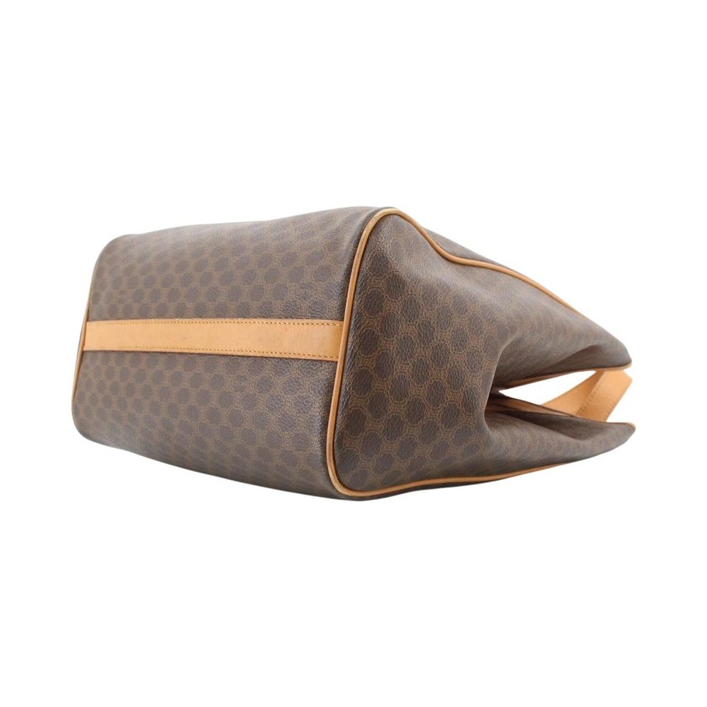 CELINE Brown Macadam Shoulder Tote Bag LHQ2428