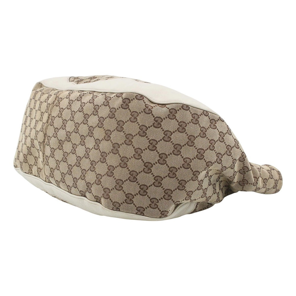 GUCCI GG Canvas Charlotte Shoulder Bag White LHQ2494