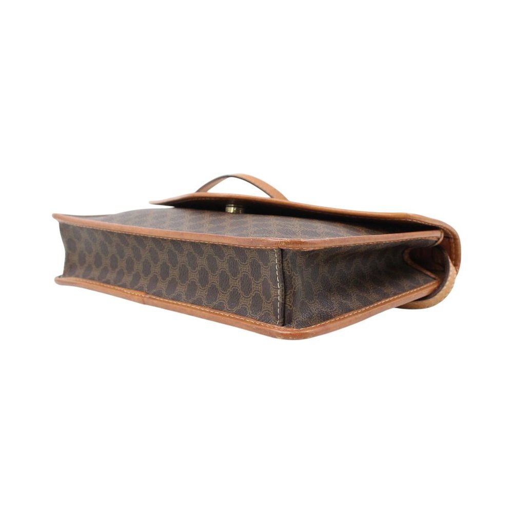 CELINE Brown Macadam Shoulder Crossbody Bag LHQ2329