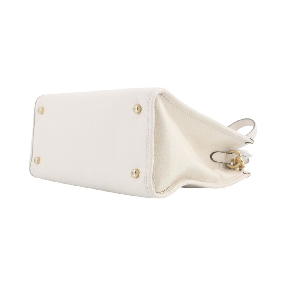 COACH Dempsey White Leather Carryall Shoulder Tote Bag LHQ2237