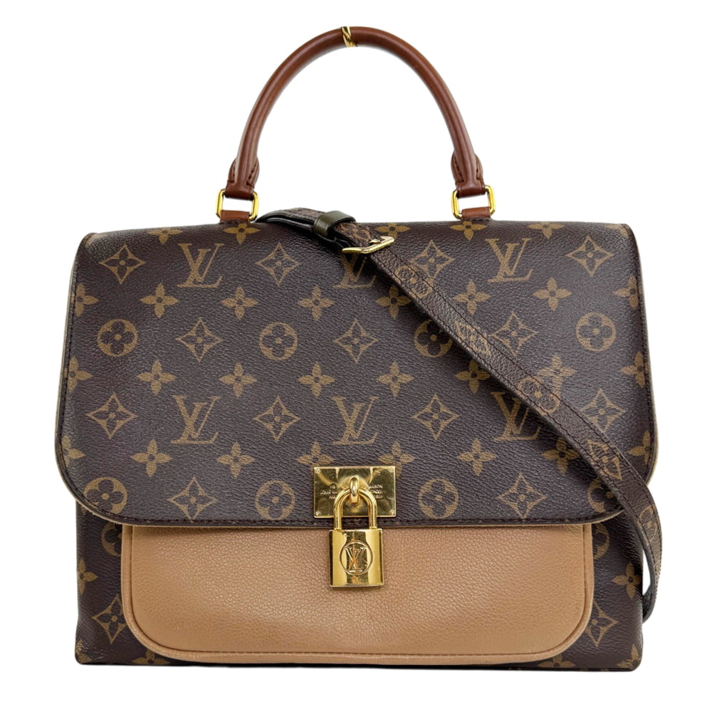 LOUIS VUITTON Marignan Brown Leather Shoulder Bag LHQ2414
