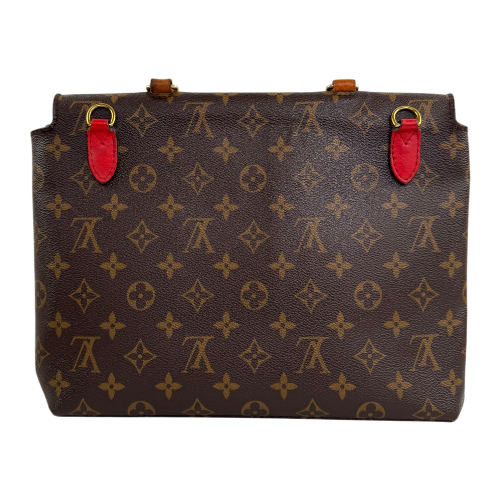 LOUIS VUITTON Marignan Red Leather Shoulder Bag LHQ2413