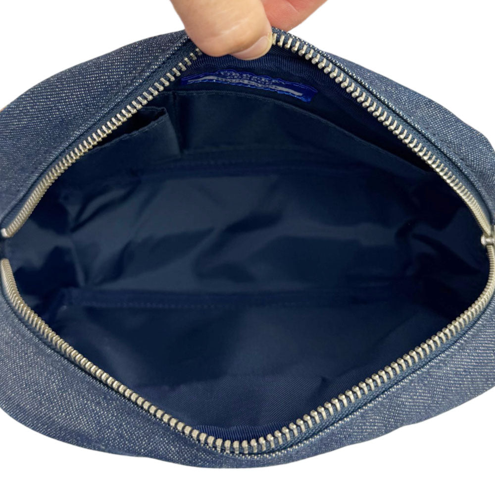 BURBERRY Blue Denim Crossbody Camera Bag LHQ2318