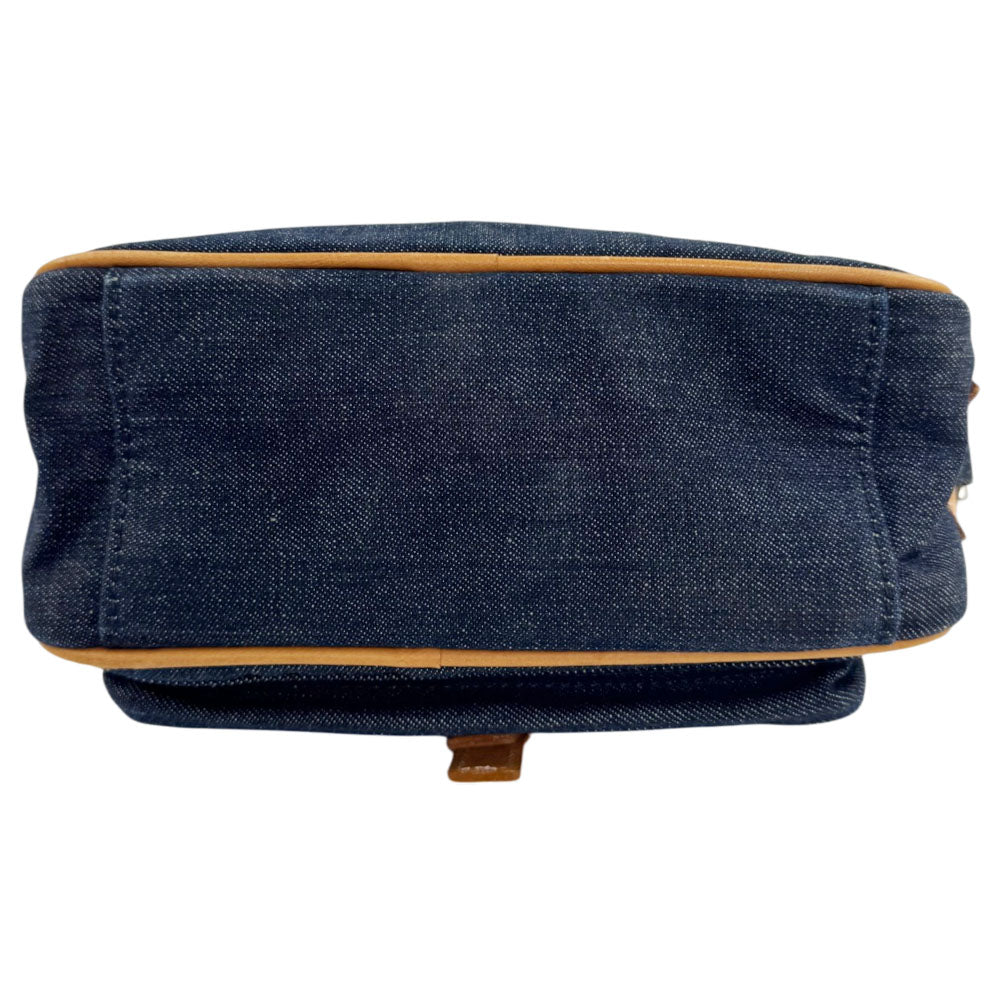 BURBERRY Blue Denim Crossbody Camera Bag LHQ2318