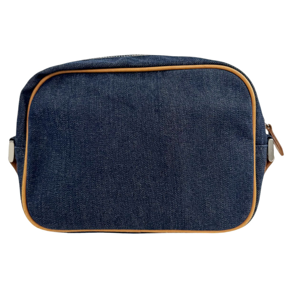 BURBERRY Blue Denim Crossbody Camera Bag LHQ2318