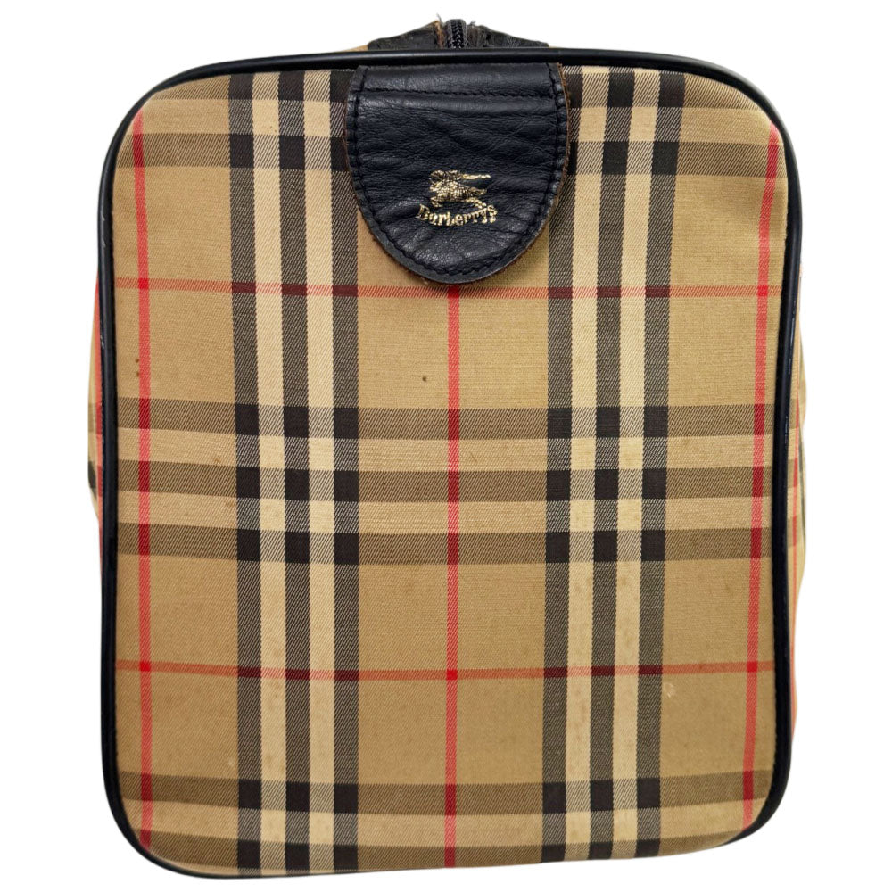 BURBERRY Beige Nova Check Boston Bag LHQ2332