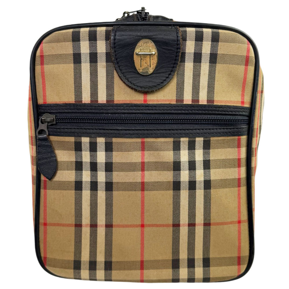 BURBERRY Beige Nova Check Boston Bag LHQ2332
