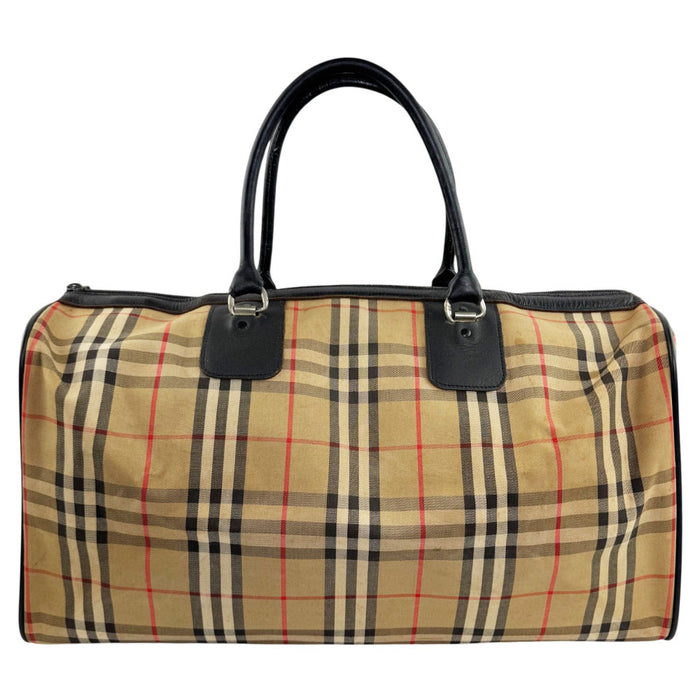 BURBERRY Beige Nova Check Boston Bag LHQ2332