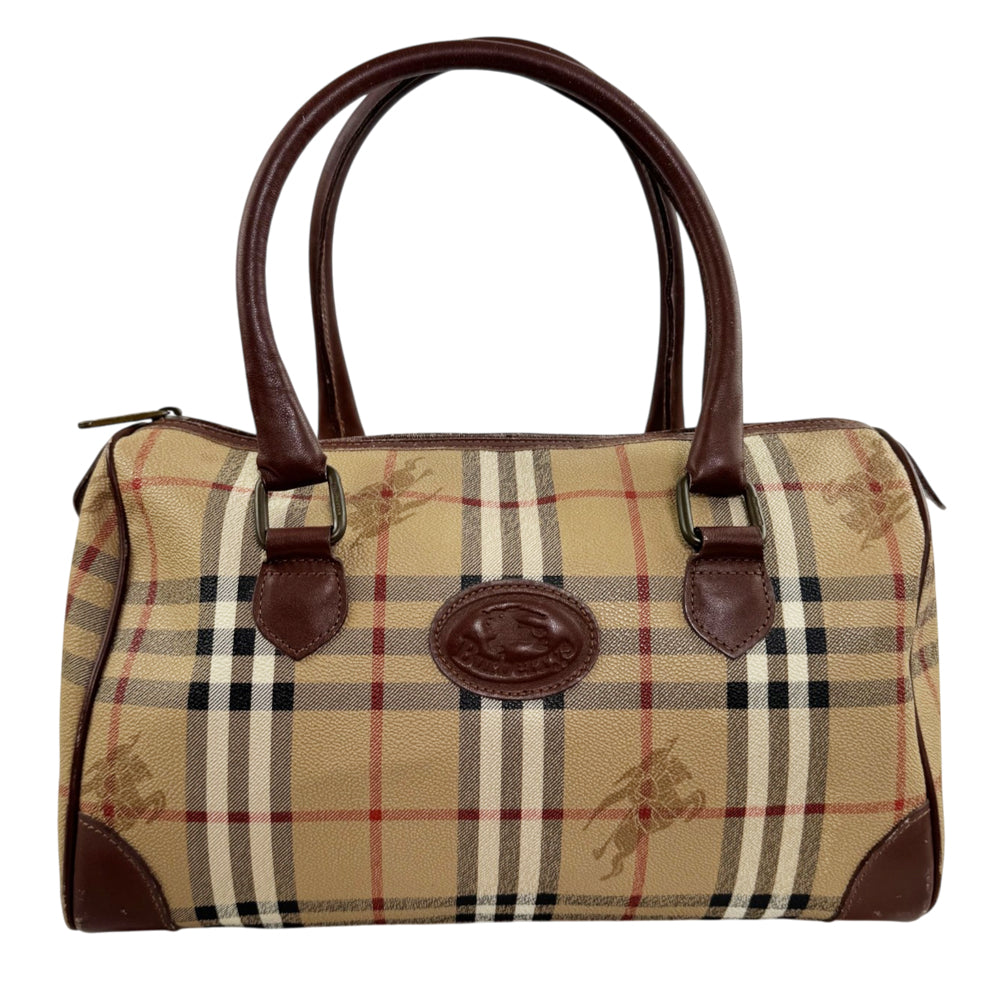 BURBERRY Nova Check Boston Bag LHQ2352