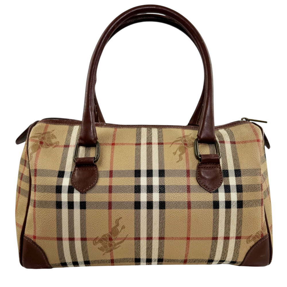 BURBERRY Nova Check Boston Bag LHQ2352