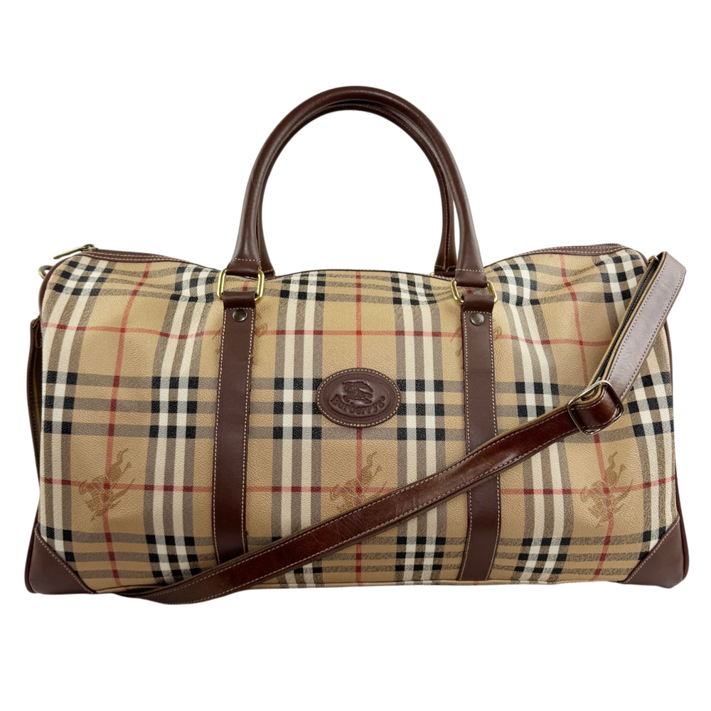 BURBERRY Nova Check Duffle/Boston Bag LHQ2376