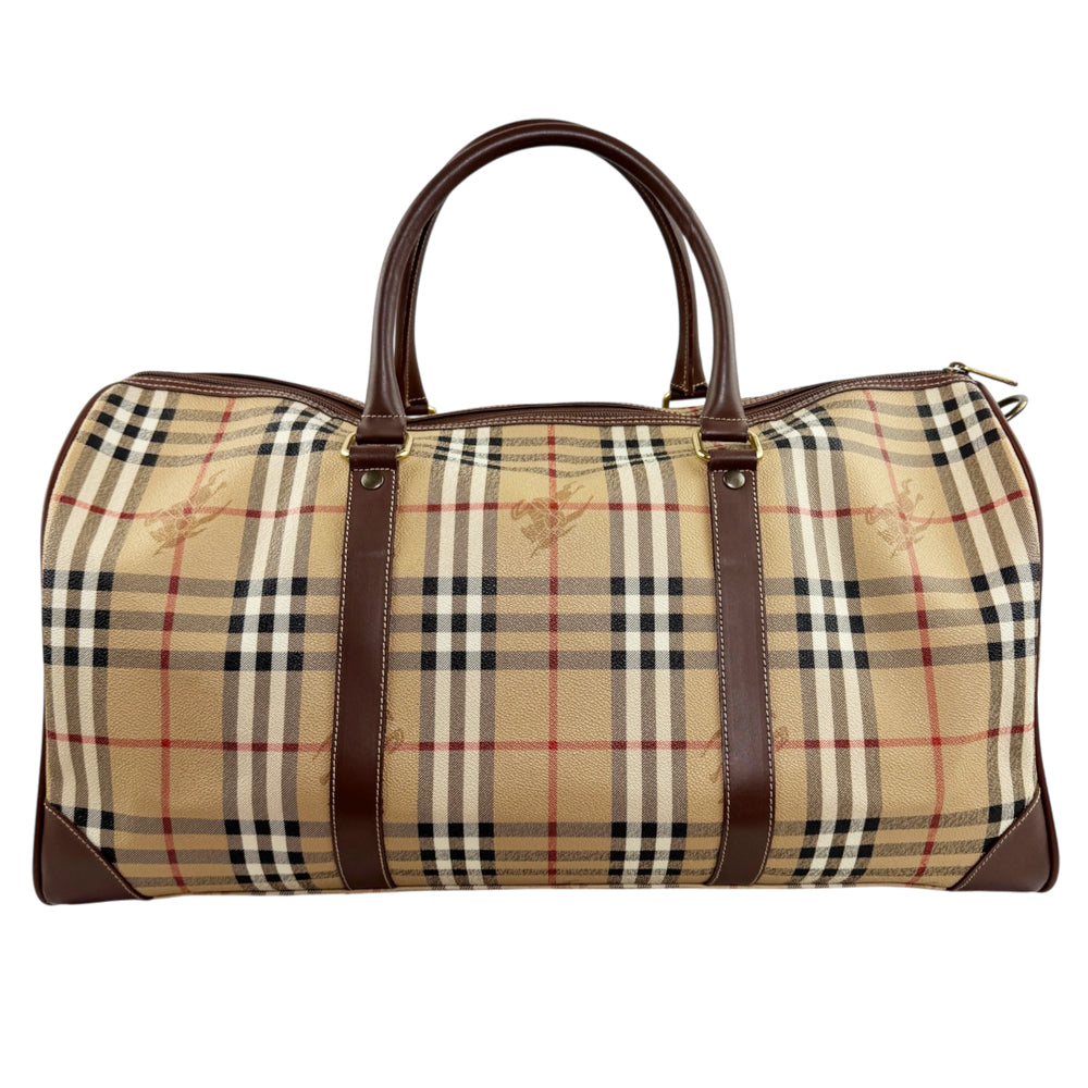 BURBERRY Nova Check Duffle/Boston Bag LHQ2376