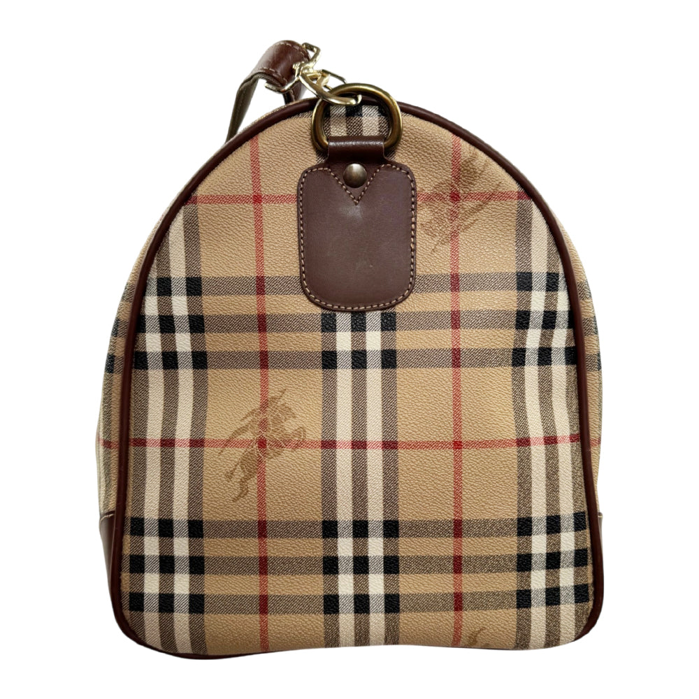 BURBERRY Nova Check Duffle/Boston Bag LHQ2376