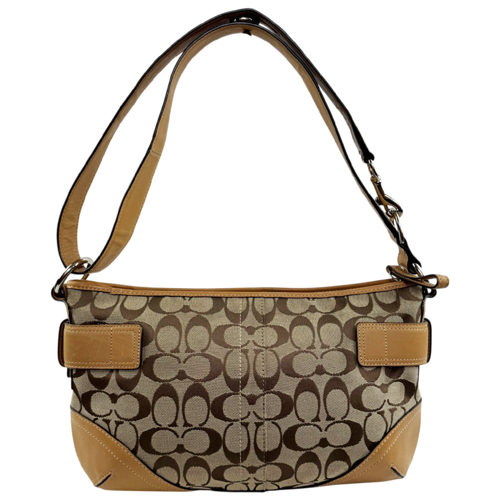 COACH Signature Brown Crossbody Shoulder Bag LHQ2379