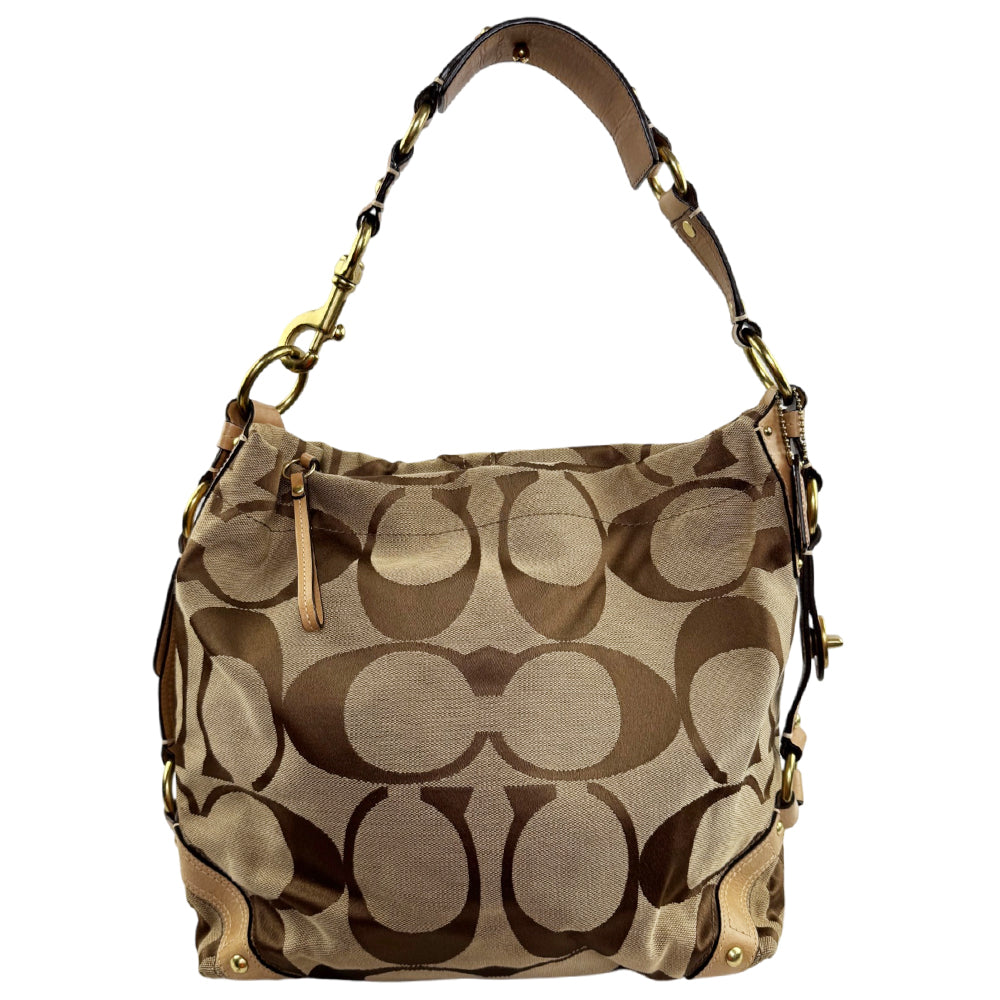 COACH Signature Brown Shoulder Bag LHQ2381