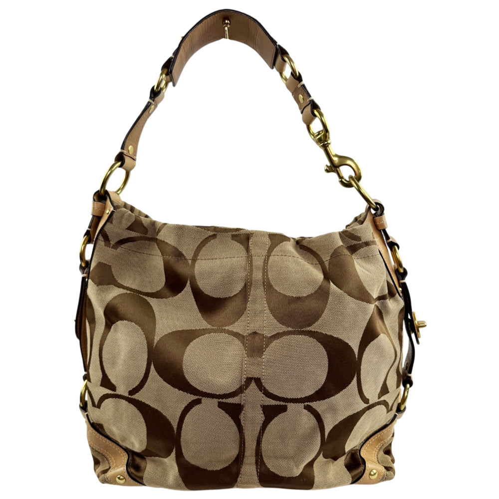 COACH Signature Brown Shoulder Bag LHQ2381