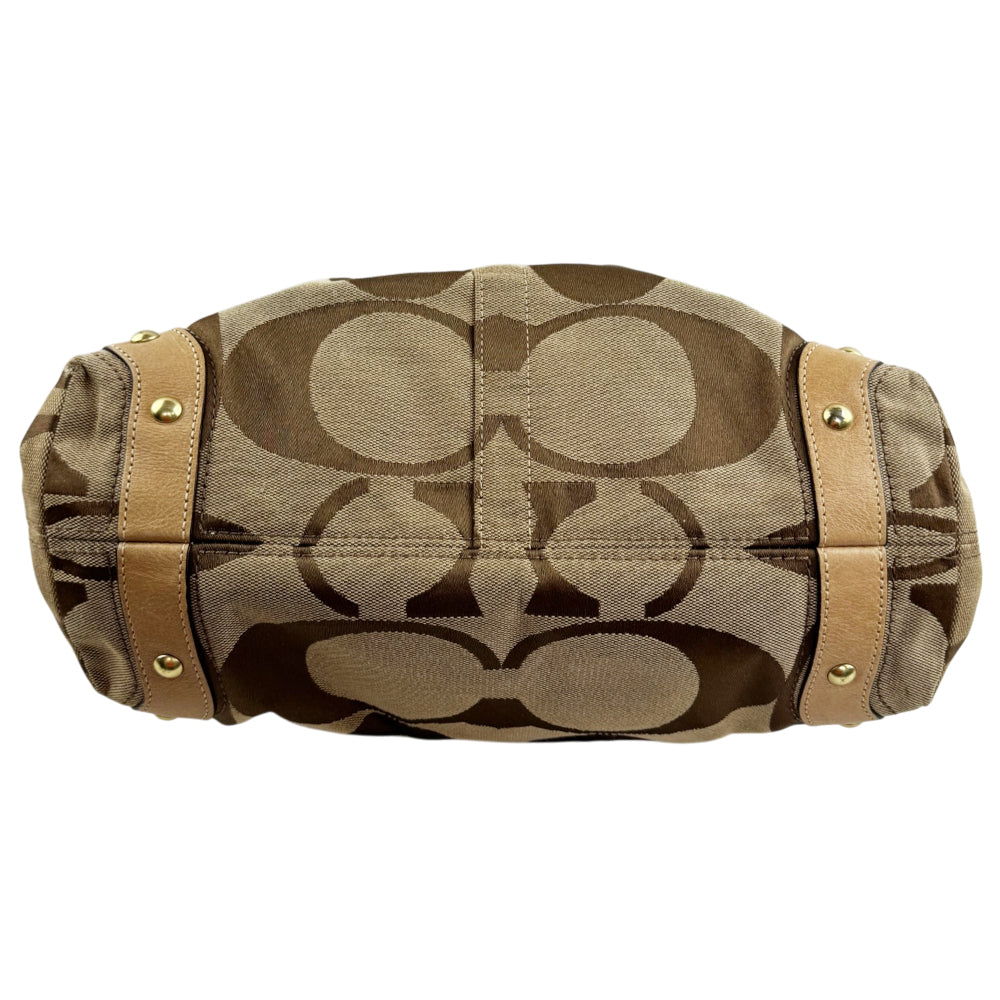 COACH Signature Brown Shoulder Bag LHQ2381