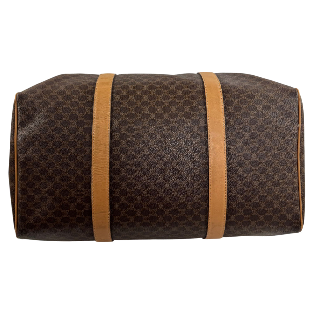 CELINE Macadam Brown Boston Bag LHQ2387