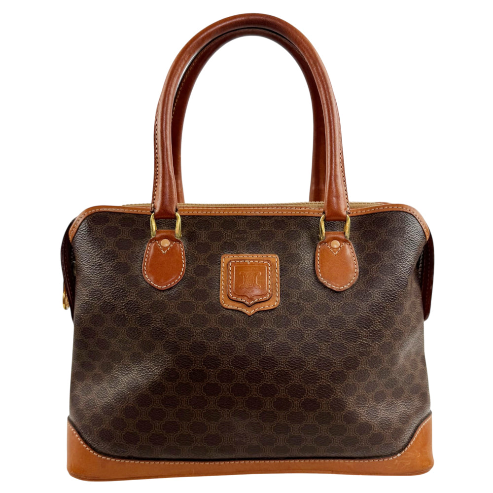 CELINE Macadam Brown Handbag LHQ2388