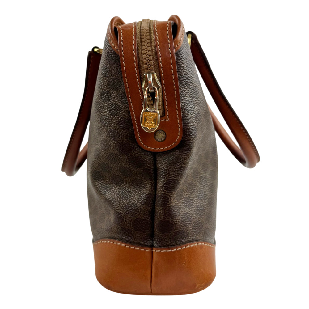 CELINE Macadam Brown Handbag LHQ2388