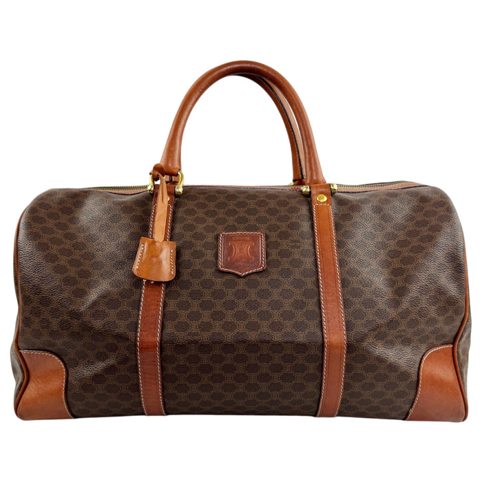 CELINE Brown Macadam Duffle/Boston Bag LHQ2395