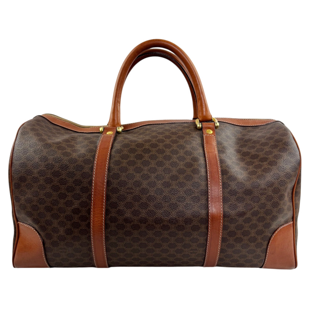CELINE Brown Macadam Duffle/Boston Bag LHQ2395