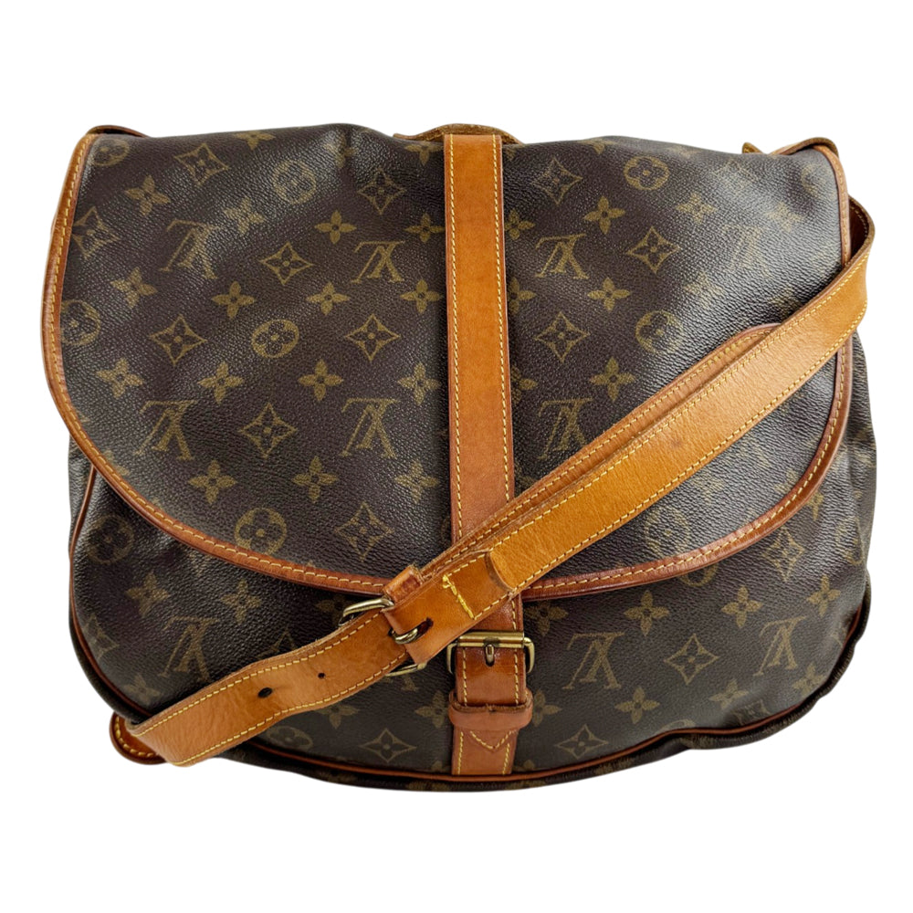 LOUIS VUITTON Monogram Saumur 35 Crossbody Bag LHQ2396