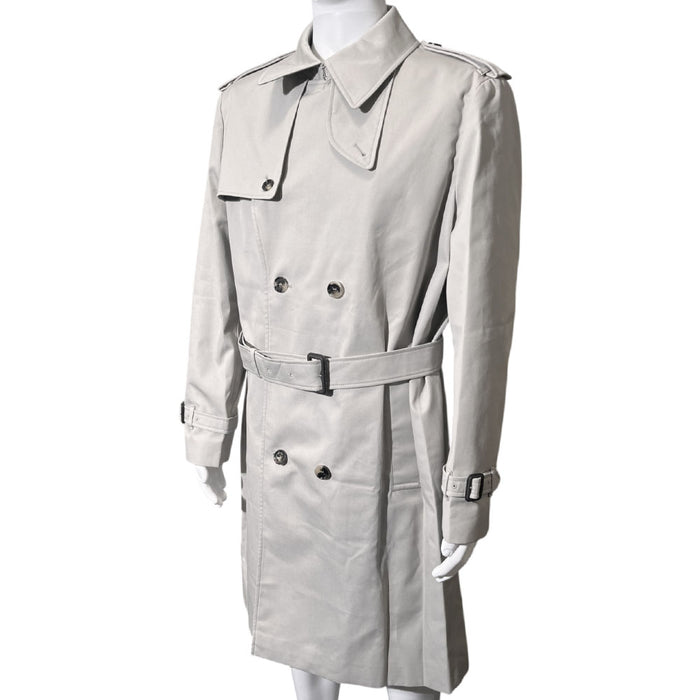 BURBERRY Grey Trench Coat Size L/54 LHQ2403