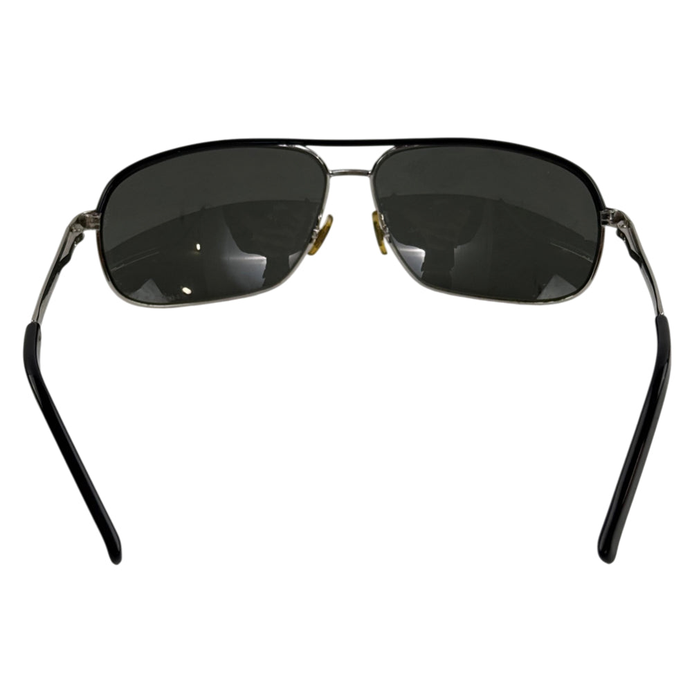 GUCCI Silver Frame Black Sunglasses LHQ2449