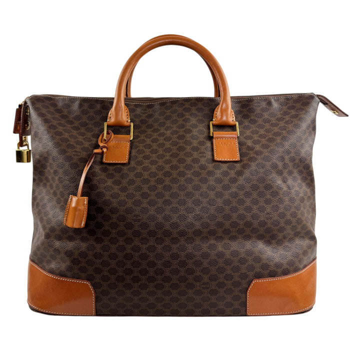 CELINE Macadam Brown Handbag LHQ2431