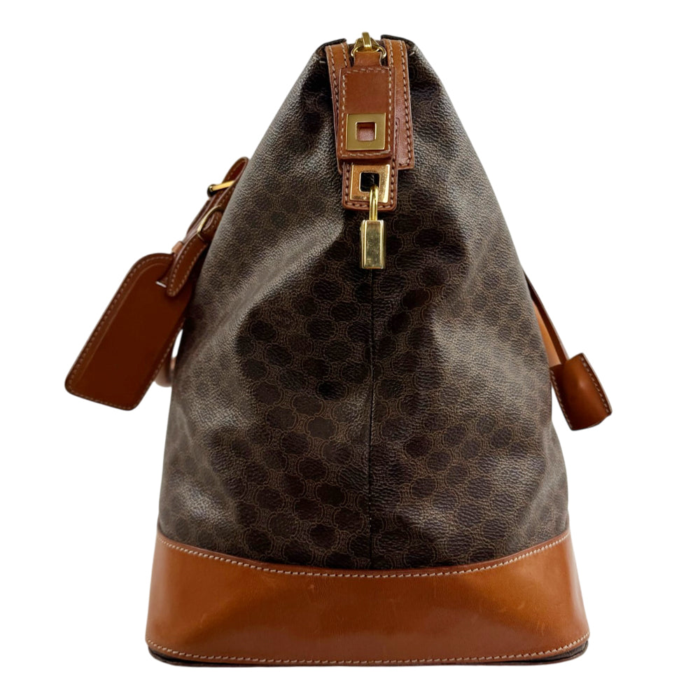 CELINE Macadam Brown Handbag LHQ2431
