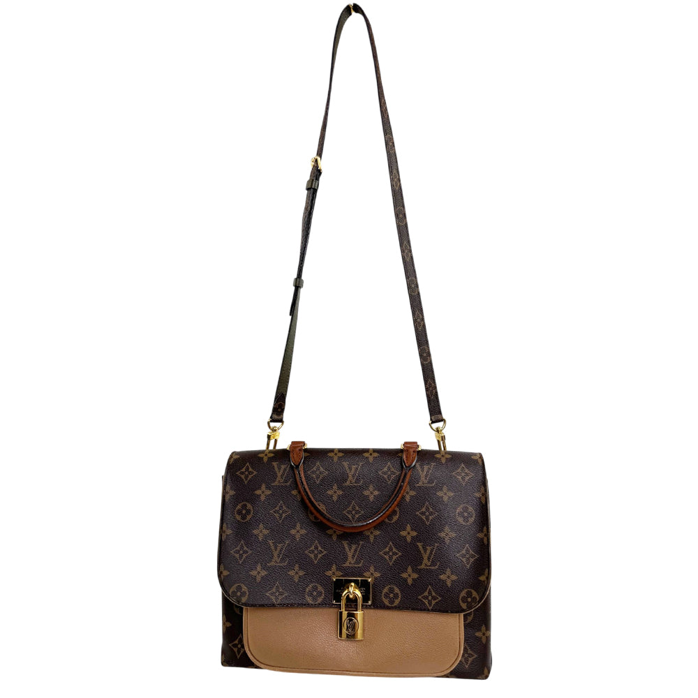 LOUIS VUITTON Marignan Brown Leather Shoulder Bag LHQ2414