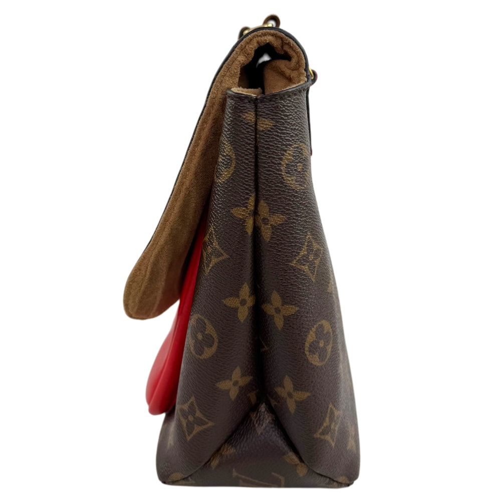 LOUIS VUITTON Marignan Red Leather Shoulder Bag LHQ2413