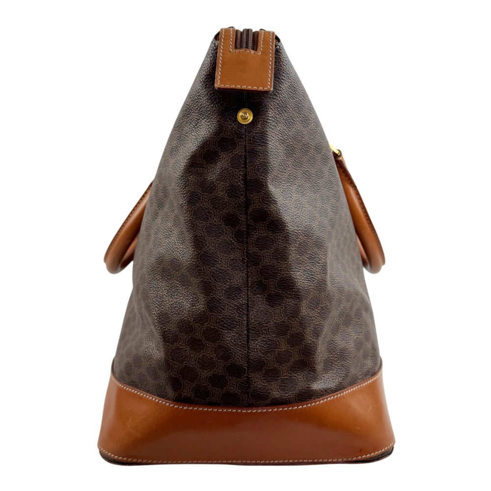 CELINE Macadam Brown Handbag LHQ2431