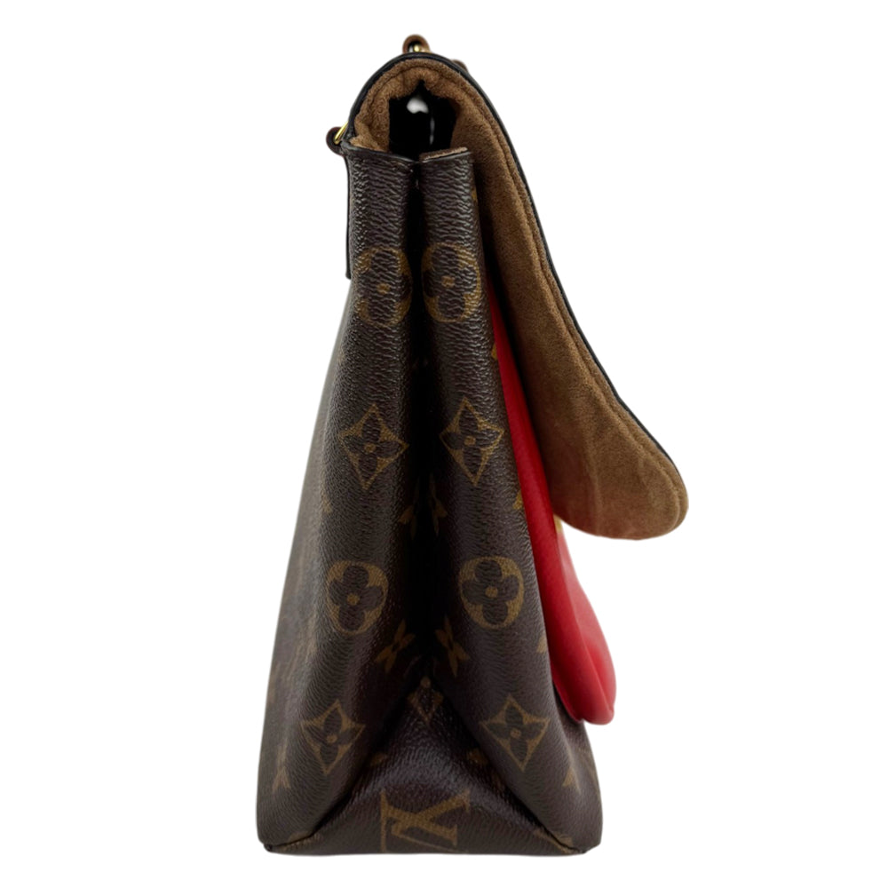 LOUIS VUITTON Marignan Red Leather Shoulder Bag LHQ2413