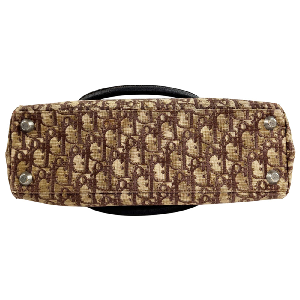 CHRISTIAN DIOR Brown Trotter Tote Shoulder Bag LHQ2441