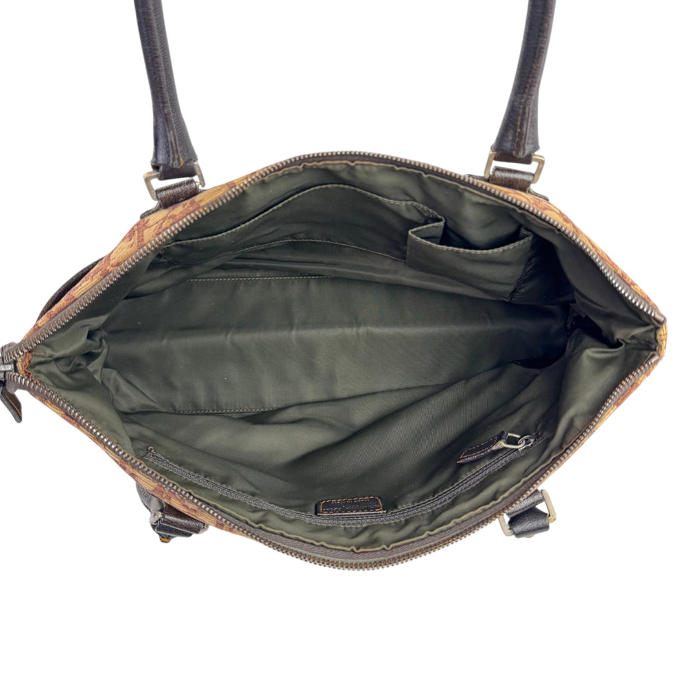 CHRISTIAN DIOR Brown Trotter Tote Shoulder Bag LHQ2441