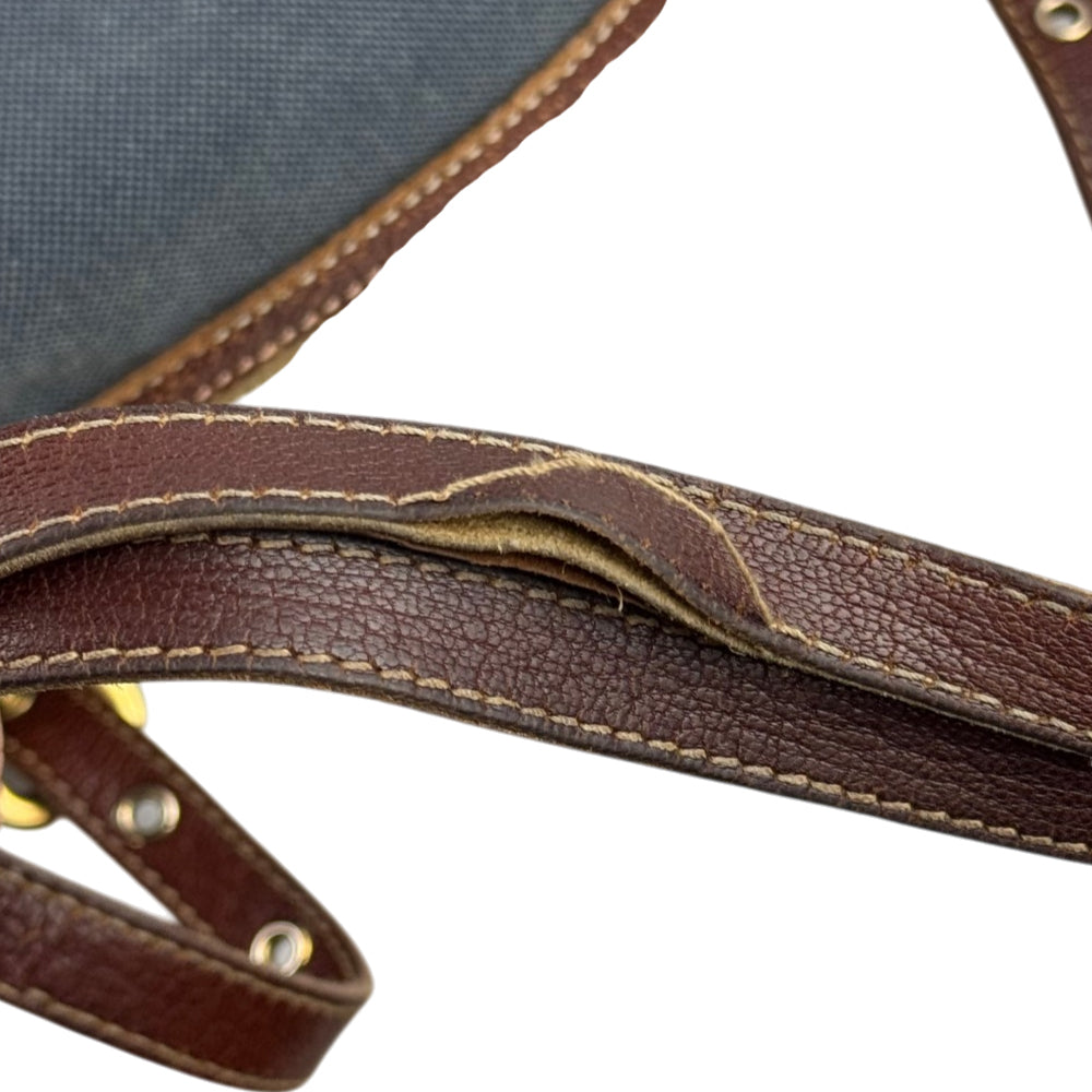 PRADA Blue Denim Shoulder Bag LHQ2445