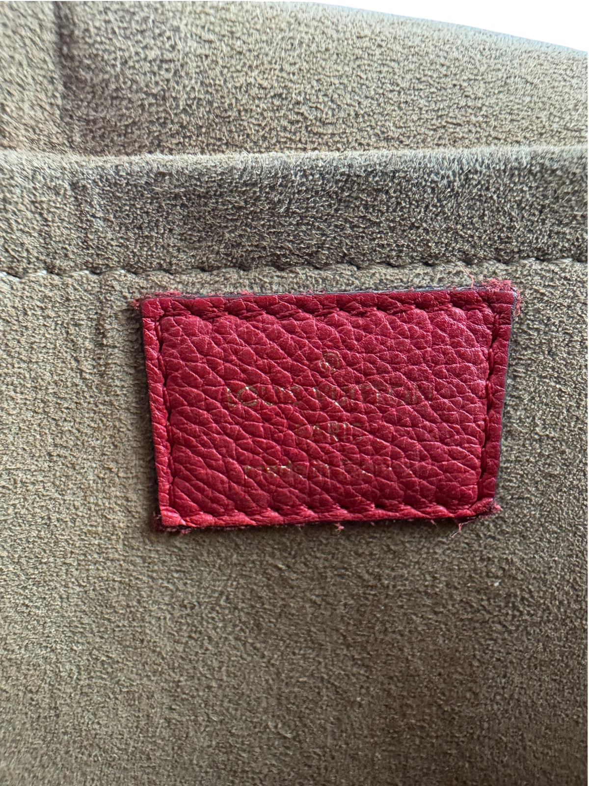 LOUIS VUITTON Marignan Red Leather Shoulder Bag LHQ2413