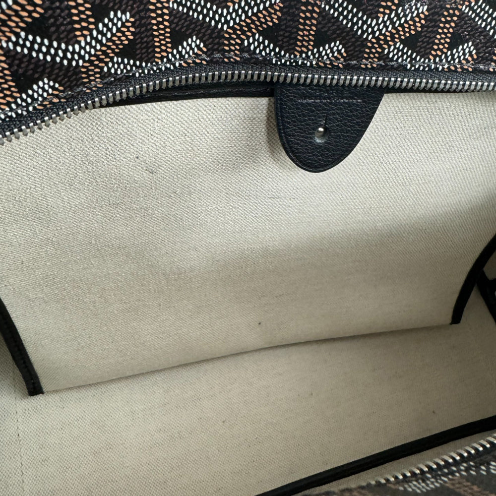 GOYARD Artois PM Tote Bag Black Brown LHQ313